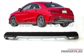CLA45 AMG style rear diffuser with sport exhaust tips
