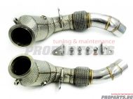 Downpipe for BMW F10 M5 F12 M6 11-17 with 200 CELL catalytic convertors