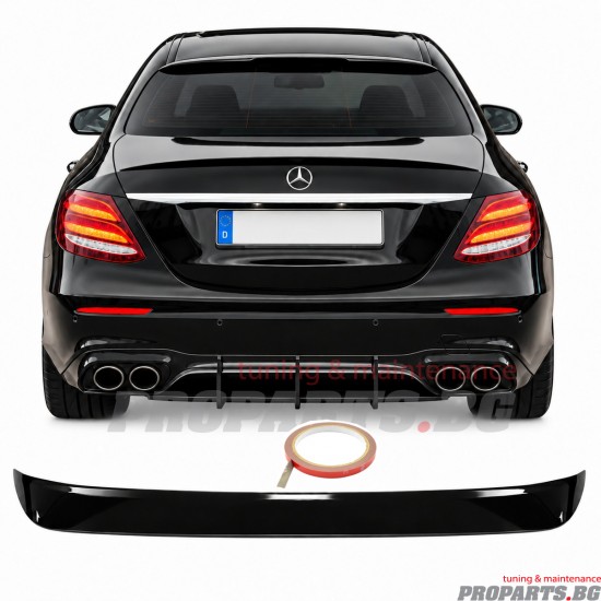 Спойлер за Mercedes Benz Е class W213 16-21 сенник черен лак