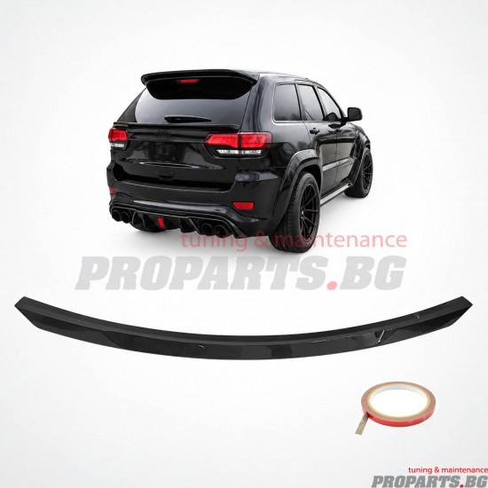 Заден среден спойлер за Jeep Grand Cherokee WK2 14-18 черен лак
