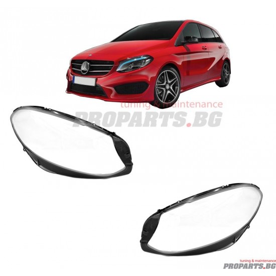 Headlamp lenses for Mercedes B-class W246 15-18